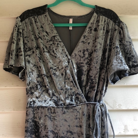 target velvet wrap dress